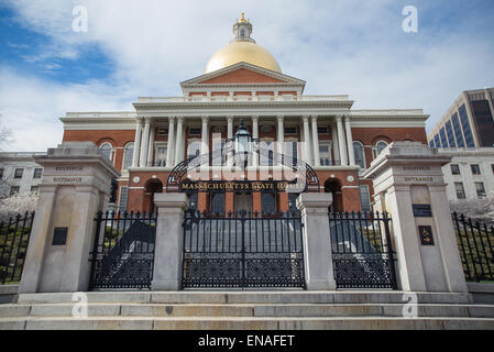 Das Massachusetts State House in Boston. Stockfoto