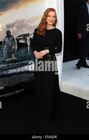 PARAMOUNT PICTURES präsentieren der LOS-ANGELES-PREMIERE von "INTERSTELLAR" mit: Jessica Chastain Where: Hollywood, Kalifornien, Vereinigte Staaten, wann: 26. Oktober 2014 Stockfoto