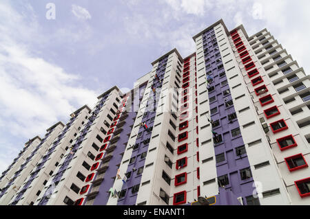 Gemeindebau Wohnung in Singapur Stockfoto