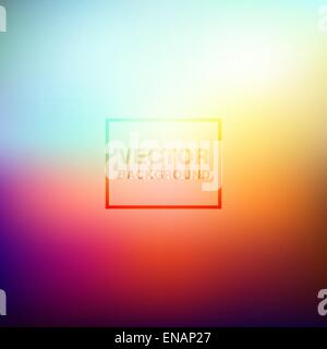 Abstrakt bunt verschwommen Vektor-Hintergründe. Glatte Tapete für Website, Präsentation oder Plakat design Stock Vektor