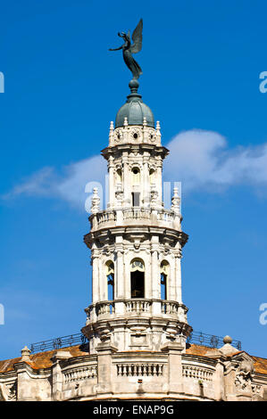 Barocke Fassade des Gran Teatro (große Theater), Havanna, Kuba Stockfoto