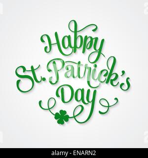 Vektor-Illustration typografische St. Patricks Day Card Stock Vektor