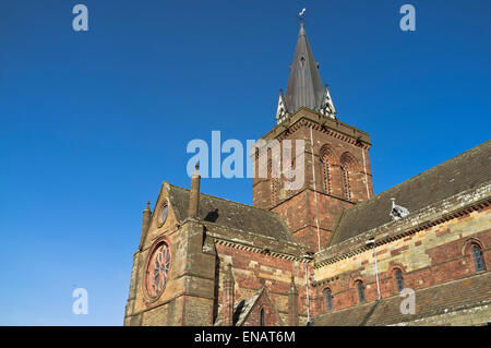 Dh St Magnus Kathedrale KIRKWALL ORKNEY kathedrale turm Stockfoto