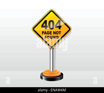 Vektor-Illustration der Website für die Seite nicht gefunden Konzept Stock Vektor