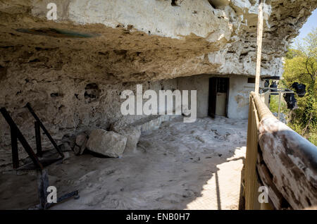 Höhle in das Aladzha (Aladja)-Mittelalter-Rock cave Klosteranlage. Stockfoto