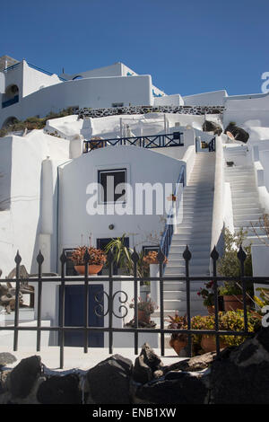 Typische weiße griechische Villa in Ampelas Dorf auf der Insel Paros