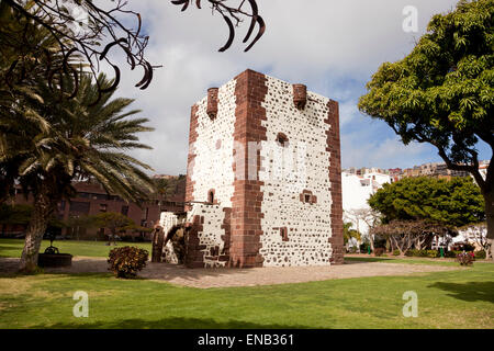 Turm Torre del Conde in der Inselhauptstadt San Sebastian De La Gomera, La Gomera, Kanarische Inseln, Spanien, Europa Stockfoto