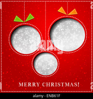 Frohe Weihnachten-Papier-Grußkarte Stockfoto