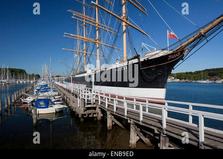 Das Museum Segelschiff Passat, einer deutschen Stahl Viermastbark in Travemünde, Hansestadt Lübeck, Deutschland Stockfoto