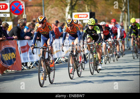 Viborg, Dänemark. 1. Mai 2015. Internationalen Radsport Rennen (UCI 1.2) Credit: Brian Bjeldbak/Alamy Live-Nachrichten Stockfoto