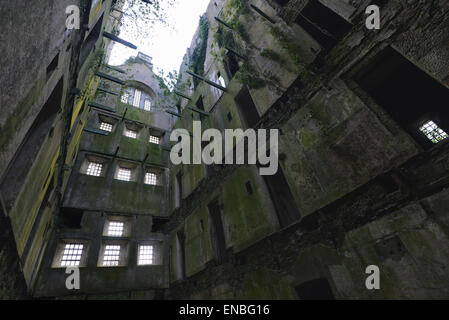 Bodmin Jail, Cornwall, UK. Erbaut im Jahre 1779. Diese Bilder sind von der Naval Gefängnis-Abschnitt. Sehr atmosphärisch, offenbar spukt! Stockfoto