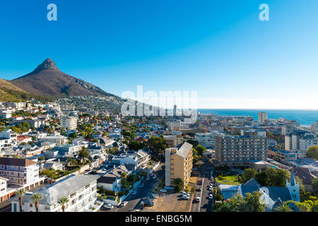 Kapstadt (Sea Point) von Überkopfposition Stockfoto