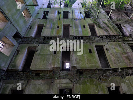 Bodmin Jail, Cornwall, UK. Erbaut im Jahre 1779. Diese Bilder sind von der Naval Gefängnis-Abschnitt. Sehr atmosphärisch, offenbar spukt! Stockfoto