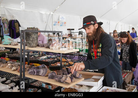 Denver, Colorado - Colorado Mineralien und Fossilien zeigen. Stockfoto