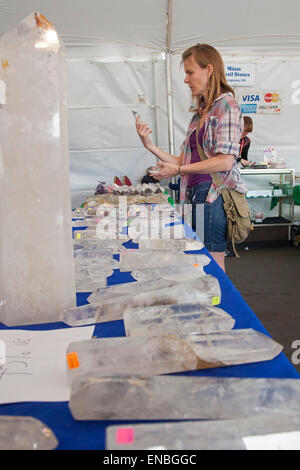 Denver, Colorado - Colorado Mineralien und Fossilien zeigen. Stockfoto