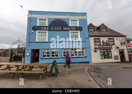 Pub das Torhaus in Monmouth, Gwent, Großbritannien Stockfoto
