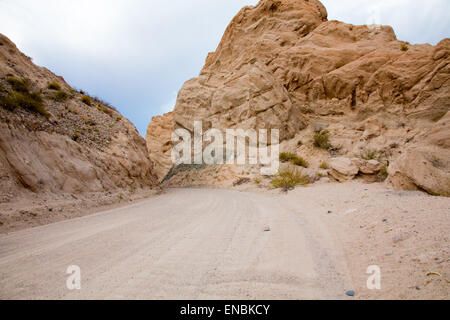 Straße von Molinos nach Cafayate. Valles Calchaquies, Salta, Argentinien. Stockfoto