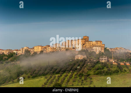 Hilltop Stadt Orvieto, Italien Stockfoto