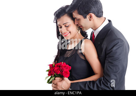 2 indische Wirtschaft paar schlägt Valentinstag Stockfoto