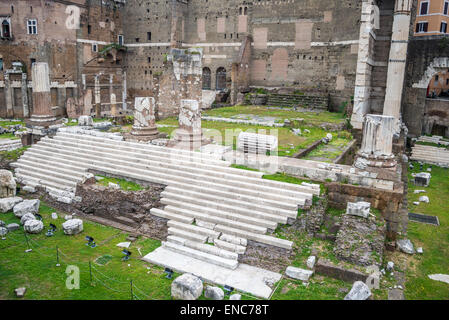 Details zu den Kaiserforen Ruinen im Stadtzentrum von Rom, Italien. Stockfoto