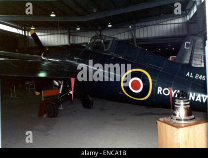 Grumman F4F-4 Grumman Martlet ich AL246 Fleet Air Air Museum Stockfoto