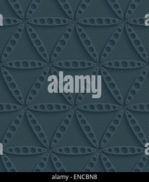 Dunkeln perforiert Papier. Nahtloser (aneinander) 3d Hintergrund.  Bearbeitbares Vektor EPS10. Siehe ähnliche Muster in meinem Portfolio. Stock Vektor