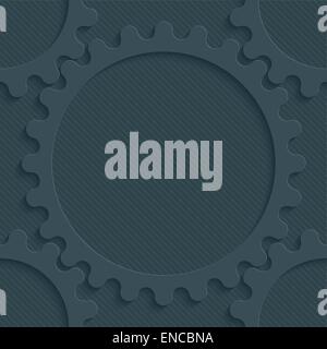 Dunkeln perforiert Papier. Nahtloser (aneinander) 3d Hintergrund.  Bearbeitbares Vektor EPS10. Siehe ähnliche Muster in meinem Portfolio. Stock Vektor