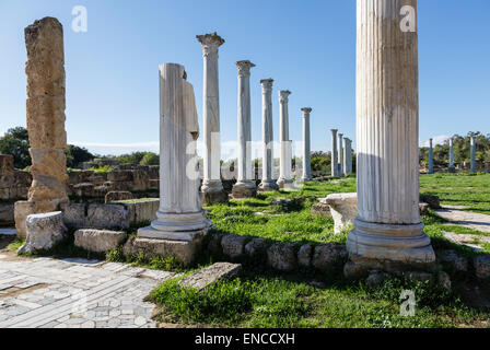 Salamis Ruinen, in der Nähe von Gazimagusa (Famagusta), Nord-Zypern Stockfoto