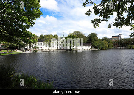 Das Breiavatnet See, Byparken, Stavanger Town, Western Fjorde, Norwegen, Skandinavien, Europa Stockfoto