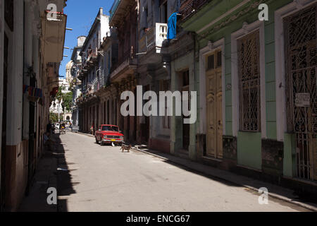 A Straßenszene in Havanna, Kuba. Stockfoto