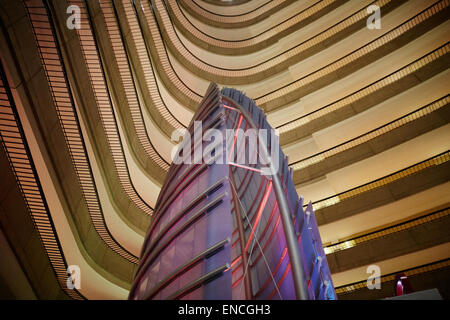 "Downtown Atlanta Georga USA The Atlanta Marriott Marquis ist ein 52-Geschichte, Marriott Hotel in Atlanta, Georgia. Es ist der 14. t Stockfoto