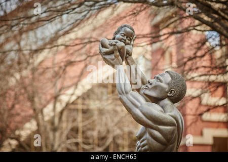 Atlanta, USA Georga "siehe", Martin Luther King, Jr., National Historic Site, Atlanta, Georgia (USA). 12-Fuß-Statue von Kunt Stockfoto