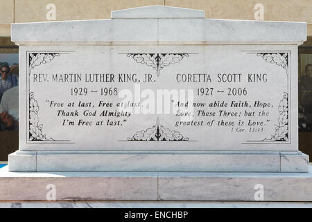 Atlanta, USA Georga "siehe", Martin Luther King, Jr., National Historic Site, Martin Luther King Jr. National Historic Site, Stockfoto