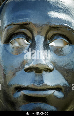 Atlanta, USA Bild Georga: "durch seine Augen" Statue auf Auburn Avenue und Fort St.  Statue von John Wesley Dobbs. Dobbs war Stockfoto