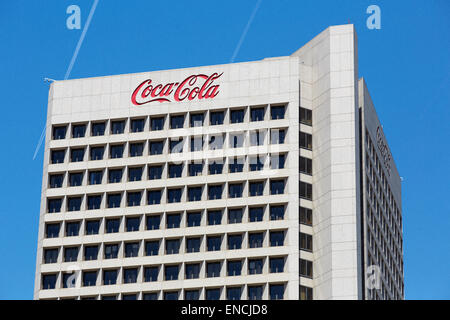 Midtown Atlanta in Georga USA Coca-Cola Hauptsitz Niederlassungen die sichtbarste Gebäude auf dem Gelände ist ein 29-Geschichte, hohe eine Coca Stockfoto