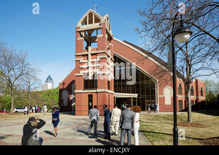 Atlanta, USA Georga "siehe", Martin Luther King, Jr., National Historic Site, Atlanta, Georgia (USA) Ebenezer Baptist Church Stockfoto