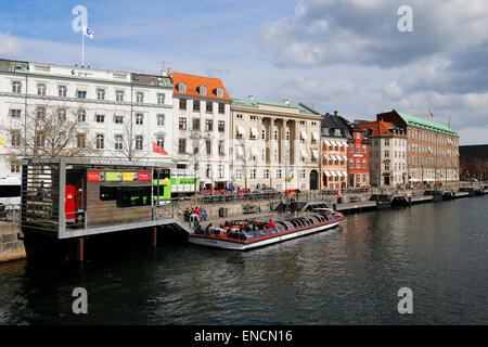 Slotholmens Kanal, Kopenhagen, Dänemark Stockfoto