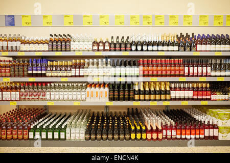 Aldi Discount Supermarkt Shop Interieur Stockfoto