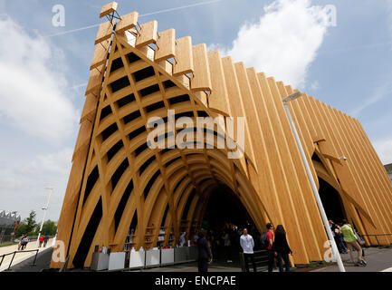 Mailand. 2. Mai 2015. Foto auf 2. Mai 2015 zeigt Frankreich Pavillon auf der Mailänder Expo 2015 in Mailand, Italien. Mailand-Expo läuft bis zum 31. Oktober und ist mehr als 20 Millionen Besucher erwartet. © Ihr Pingfan/Xinhua/Alamy Live-Nachrichten Stockfoto