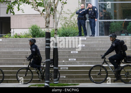 Seattle, Washington, USA. 1. Mai 2015. 14. jährlichen Mai Tag für Arbeiter und Einwanderern Rechte, Seattle, Washington, März, Mai 1, 2015 Credit: Marilyn dunstan/alamy leben Nachrichten Stockfoto