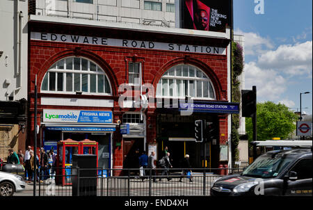 Edgware Road Station; London; England; UK Stockfoto