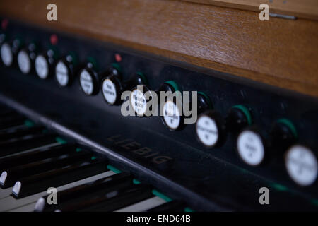 Kirche Orgel Keyboard Stockfoto