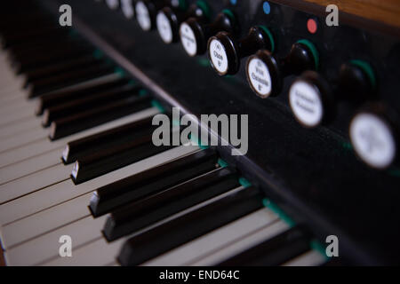 Kirche Orgel Keyboard Stockfoto