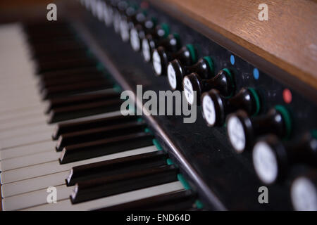 Kirche Orgel Keyboard Stockfoto