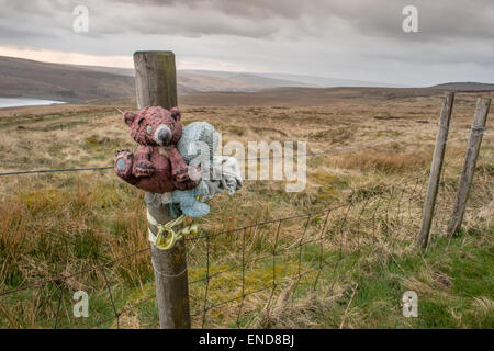 Keith Bennett Memorial im Saddleworth Moor Stockfoto