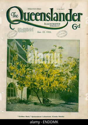 Illustrierte Frontabdeckung aus The Queenslander, 22. Januar 1931 Stockfoto