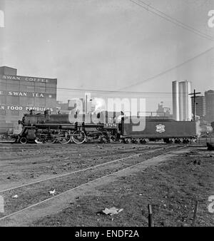 [Missouri-Kansas-Texas, Lok Nr. 388 mit Tender] Stockfoto