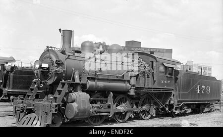 [Missouri-Kansas-Texas, Lok Nr. 479 mit Tender] Stockfoto