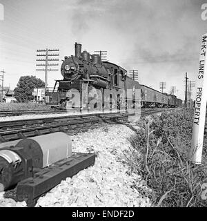 [Missouri-Kansas-Texas, Lok Nr. 492 mit Tender] Stockfoto