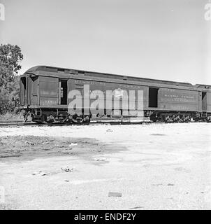 [Missouri-Kansas-Texas, Bahnpostamt und Gepäckwagen Nr. 217] Stockfoto